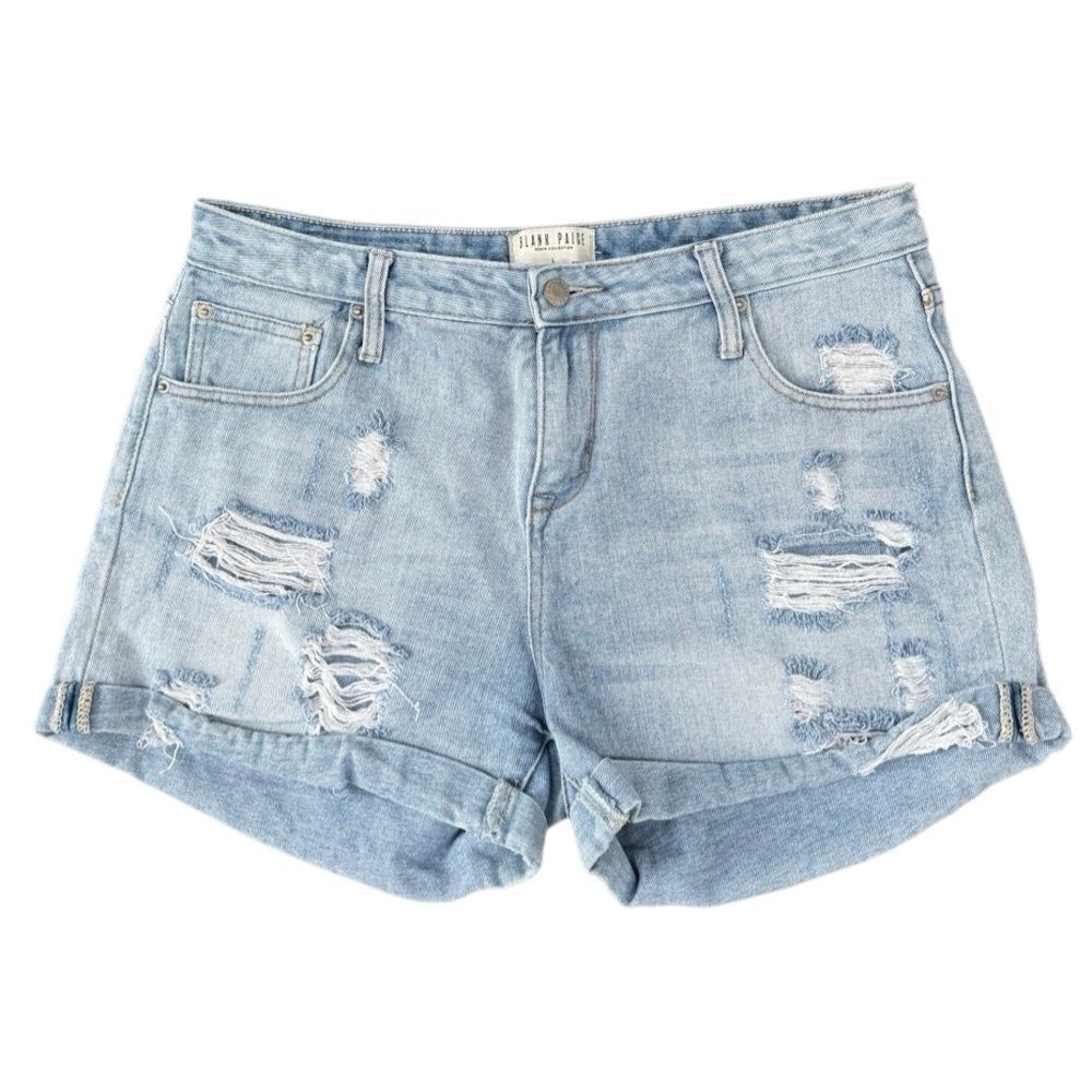 Blank Paige Denim Women's Distressed Jean Shorts 100% Cotton Size Large